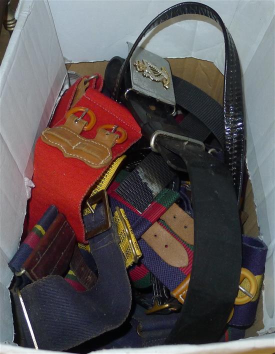 Bag of military stable belts